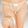 Softline String avec perles AZZURA - Blanc